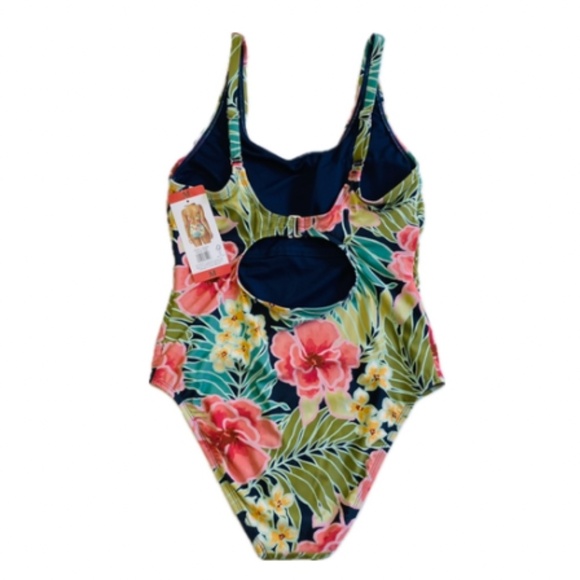 Hurley Ladies’ Swimsuit, Pink Floral, Adjustable Straps, Medium, NWT - Picture 7 of 12